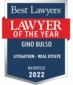 Best Lawyers Gino Bulso Nashville 2022 Litigation Real Estate